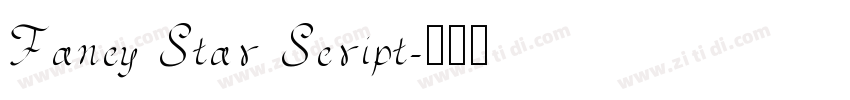 Fancy Star Script字体转换